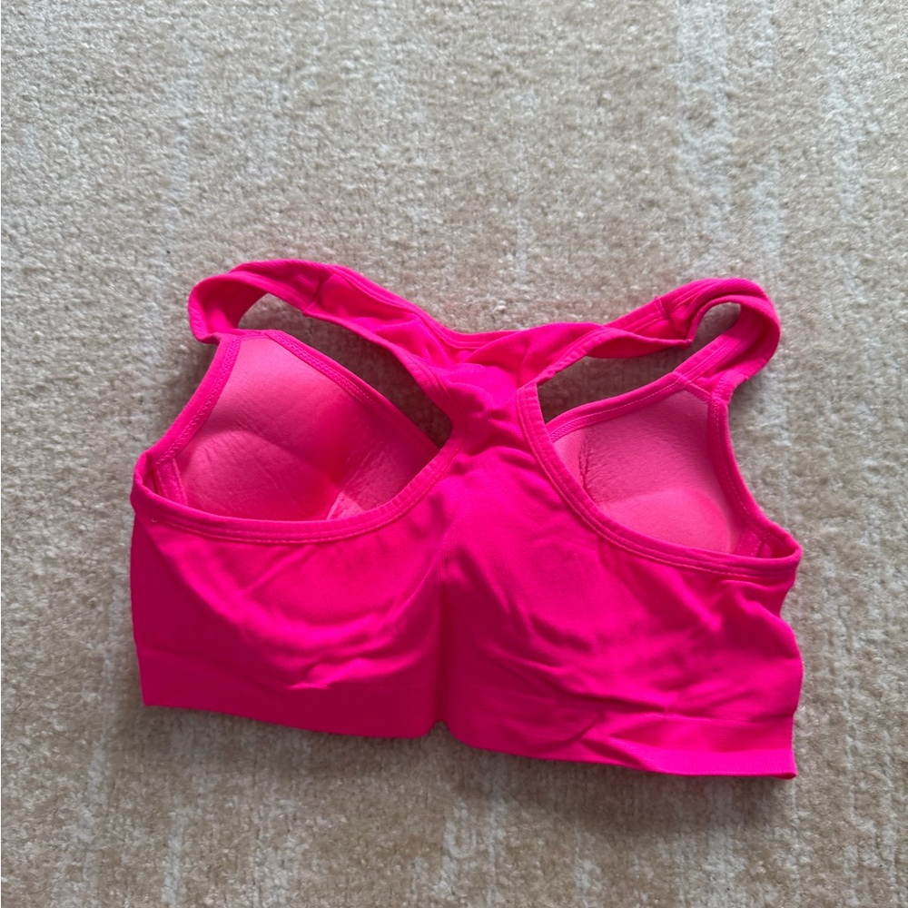 Vibrant Pink Women's Sports Bra - Picture 2 of 2
